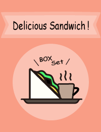 サンドウィッチのイラストラベル