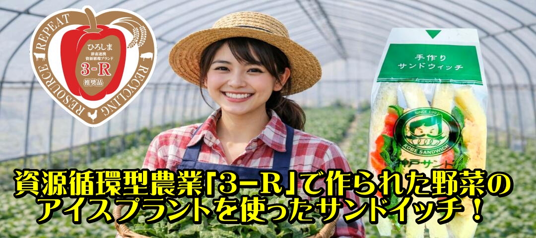 アイスプラントサンド新発売　3-R 野菜 JA全農ひろしま